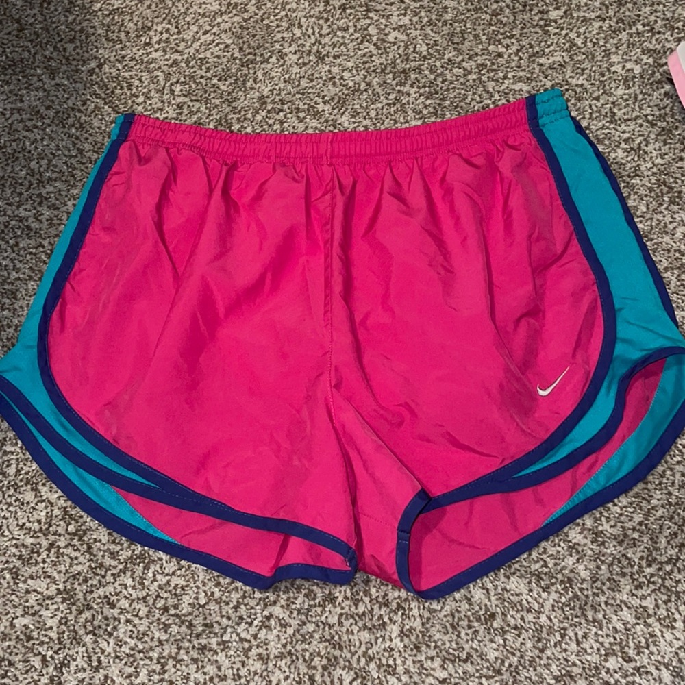 pink nike tempo shorts